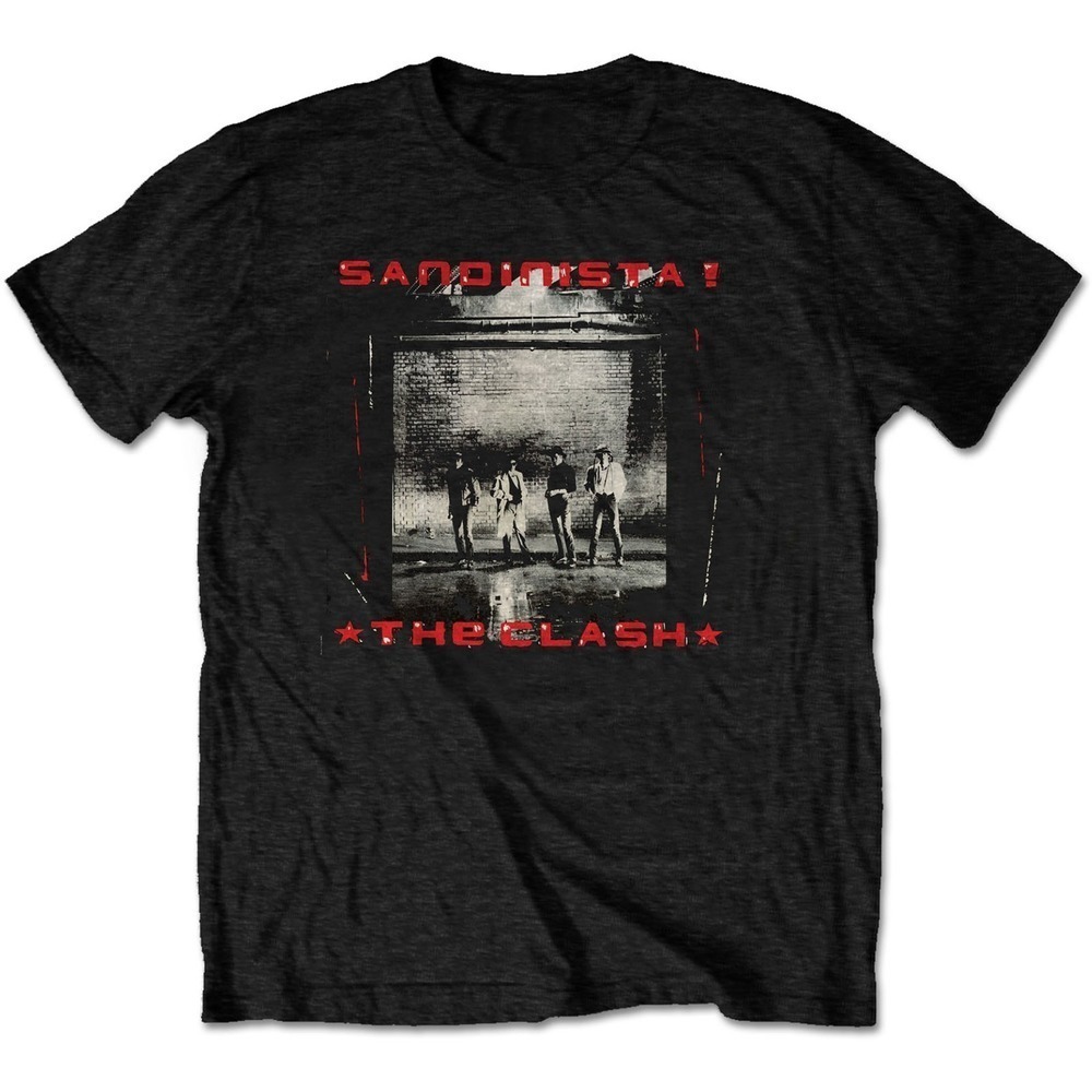 The Clash Unisex Black Tshirt Sandinista